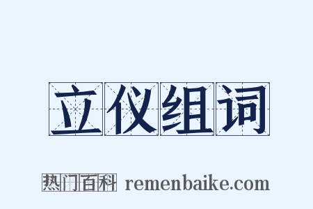 立仪组词是什么意思的图片